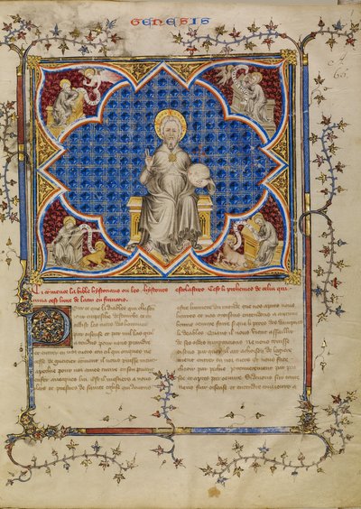 Christ en majesté et les quatre évangélistes avec leurs symboles - Master of Jean